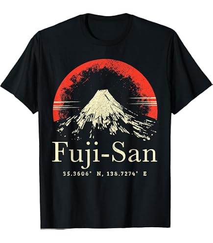Amazon.com: Japan Rising Sun Shirt Mt. Fuji Japanese T-Shirt